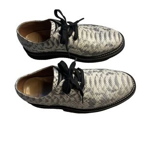 Two Thousand Never Gray White Snake Leather‎ Grunge Shoes Womens Size 8